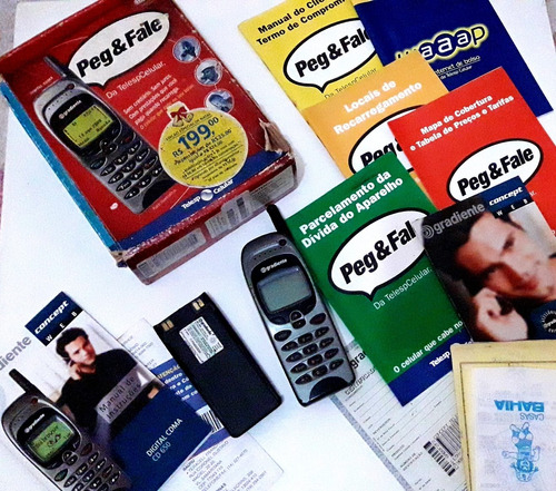 Antigo Celular Gradiente Pég & Fale Com Caixa E Nota Fiscal