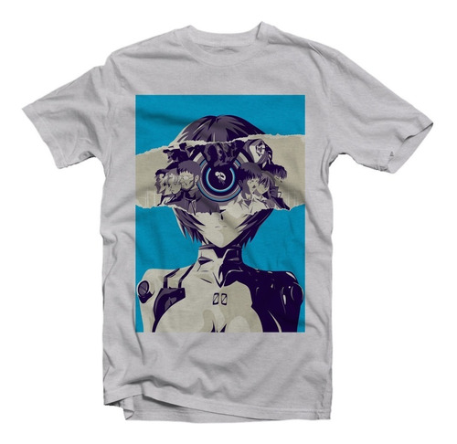 Playera Anime Evangelion Rei Ayanami Nerv V 00-4