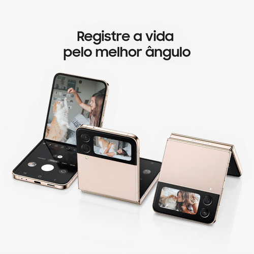 Samsung Galaxy Z Flip4 5g Dobrável 128gb Snapdragon Rosé - Bom (Recondicionado)
