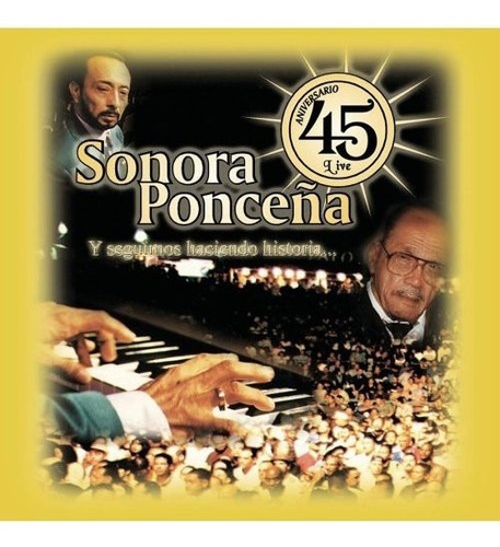 Cd Original Salsa Sonora Ponceña 45 Aniversario Live 2 Cds