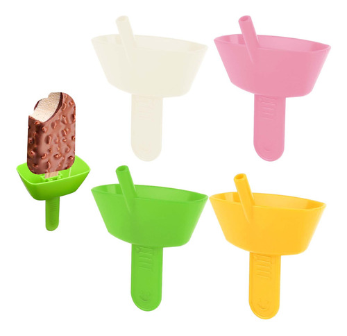 4 Soporte Para Paleta Goteo Niño Helado Reutilizable Bpa