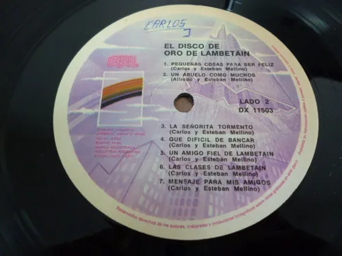 Lambetain El Disco De Oro Cuentos Canciones Vinilo Argentino (Usado)