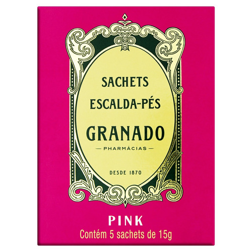 Escalda-Pés Granado Pink Caixa 75g 5 Unidades