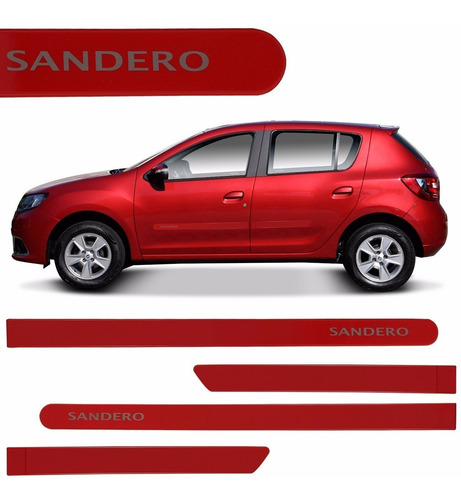 Jogo Friso Sandero Vermelho Vivo 07 08 09 10 11 12 13 14 15