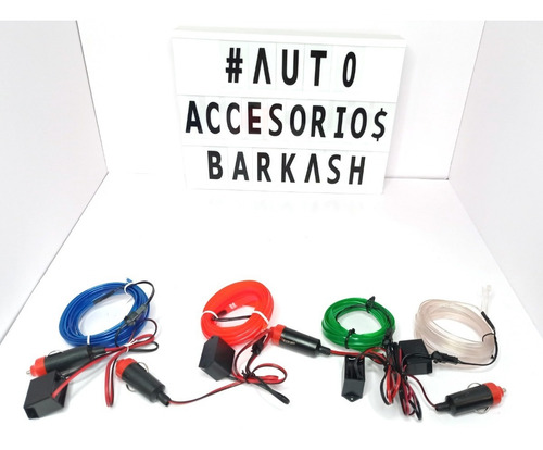 Cable Hilo Decorativo Luz Led Interior Tablero Auto 2 Metros Cable Hilo Decorativo Luz Led Interior Tablero Auto 2 Metros