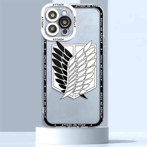 Funda De Teléfono Con El Logotipo De Attack On Titan Para Ip