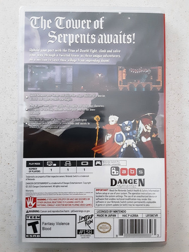 Astalon Tears Of The Earth - Nintendo Switch - Nuevo Sellado