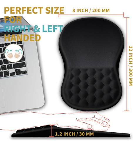 Mouse Pad, Mouse Pad Ergonômico Com Design De Massagem,