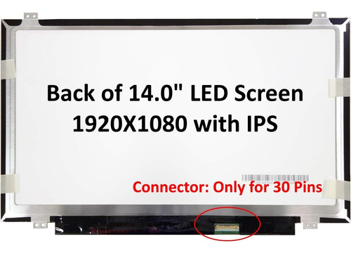 Fullcom Nuevo 14.0 Pulgadas 1080p Fhd Ips Para Hp Compaq Str