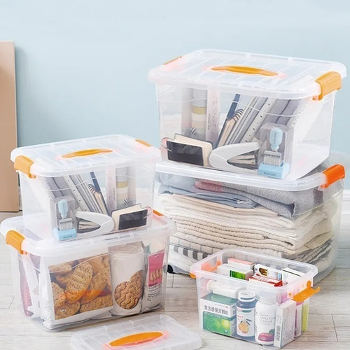 Imagen 7 de 9 de Caja Plástica Organizadora 3.1 L Transparente 20x15x10 Cm