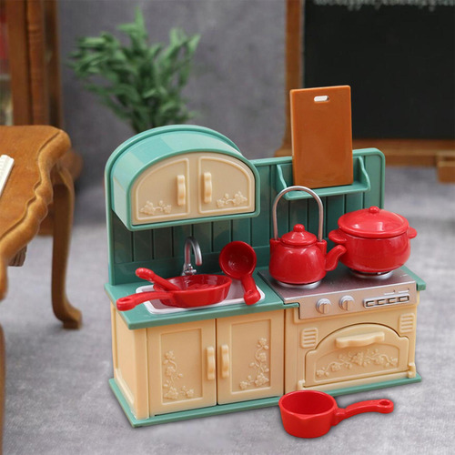 Juego De Cocina Para Casa De Muñecas, Juego De Simulación,