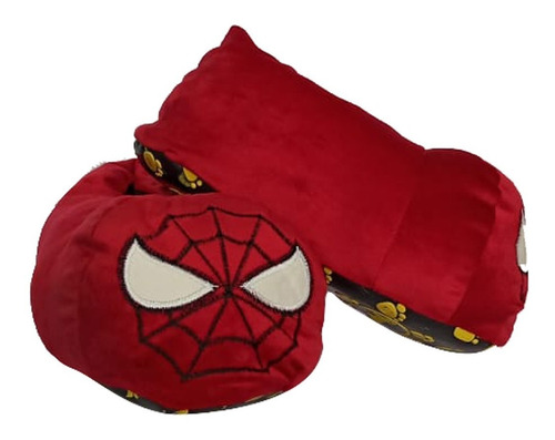 Babuchas Spiderman Hombre Araña Pantuflas Todas Las Tallas