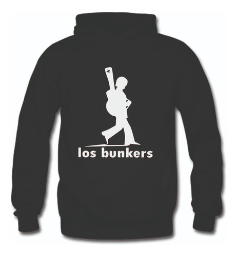 Poleron Los Bunkers, Bandas Chilenas, Bandas Años 70/  80,  Tallas Plus - Natural King