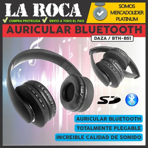 Auriculares Bluetooth Inalambrico Manos Libres Plegable Gtia