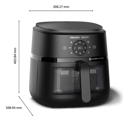 Fritadeira Airfryer Digital Xl Philips Walita Na230 220v Preto