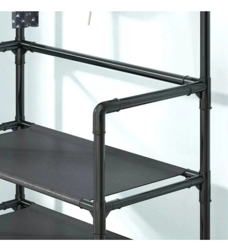 Sapateira Organizador Porta Sapatos 5 Andar 10 Pares Com 8 G Preto