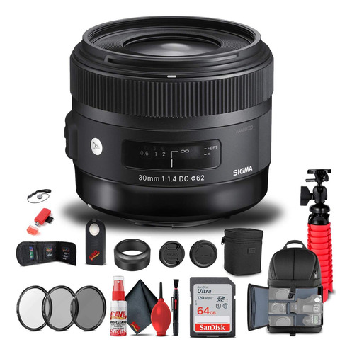 Lente Sigma 30mm F/1.4 Dc Hsm Art Para Nikon F + Accesorios
