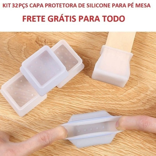 36 Piezas Protectora De Silicona Cubierta De Mesa Silla Cuad