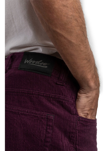 Imagen 3 de 5 de Pantalón De Corderoy Hubbsi Woodoo - Plum