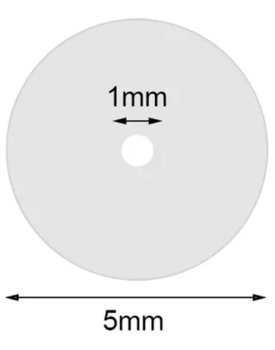 Imagen 1 de 2 de Discos De Silicona Piercing Queloides 5 Mm / 100 Unidades 