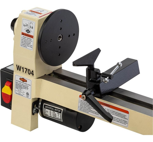 Imagen 4 de 6 de Torno De Banco Para Madera 8x13 PuLG 1/3hp W1704 Carpintero