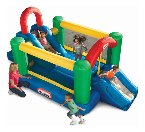Brincolín Inflable Jump N Double Slide Diversión Dobles