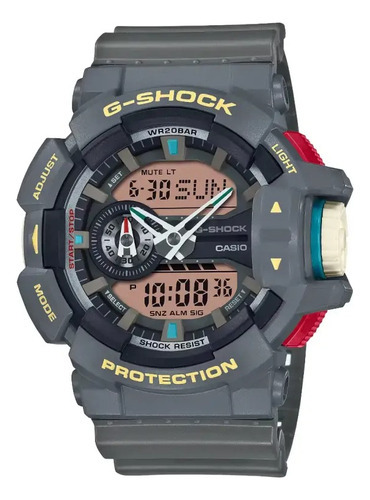 Reloj Casio G-shock Retro Ga-400pc-8a Color de la correa Gris