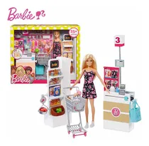 Comprar Muñeca Barbie Vamos De Compras Al Supermercado Set 25 Piezas