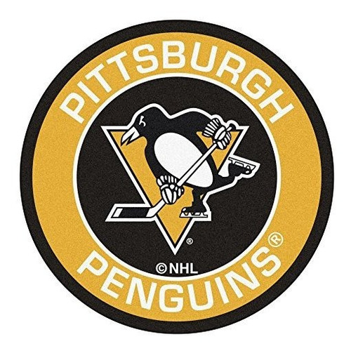 Fanmats 18884 Nhl Pittsburgh Penguins Roundel Mat.