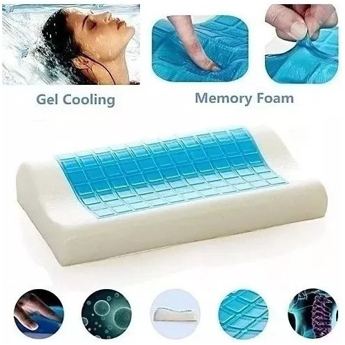 Almohada Gel Refresh Ortopedica Viscoelastica Y Memoria Moje