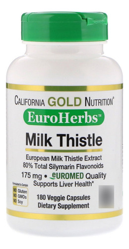 California Gold Milk Thistle Extract 175 Mg 180 Caps Sabor Sin Sabor