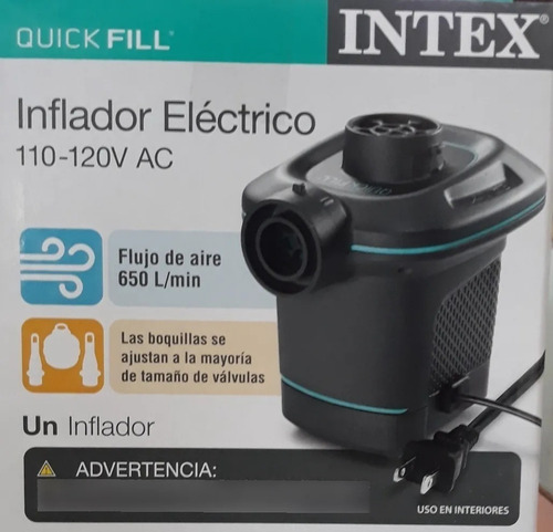 Imagen 4 de 5 de Bomba De Aire Inflador Eléctrico Intex Quick Fill 120v