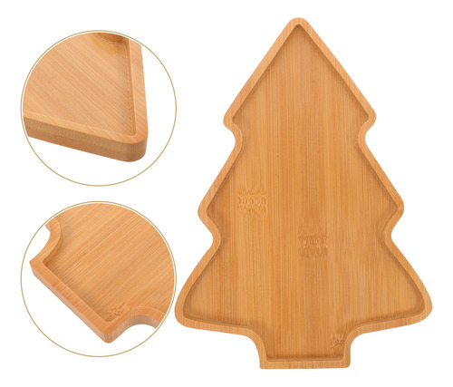 Plato De Madera Para Servir Aperitivos Con Forma De Árbol De