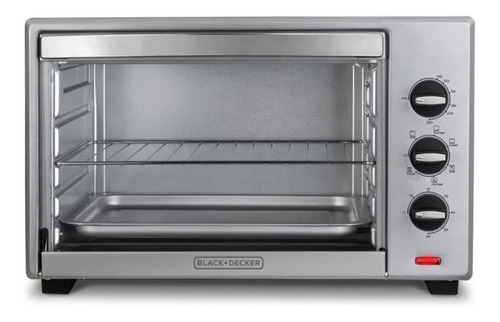 Horno de mesa eléctrico Black+Decker TO4500 43L plateado 220V