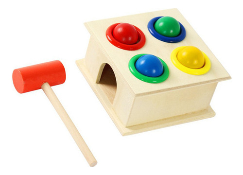 Juguete De Madera Con Forma De Martillo, Educativo Para Niño