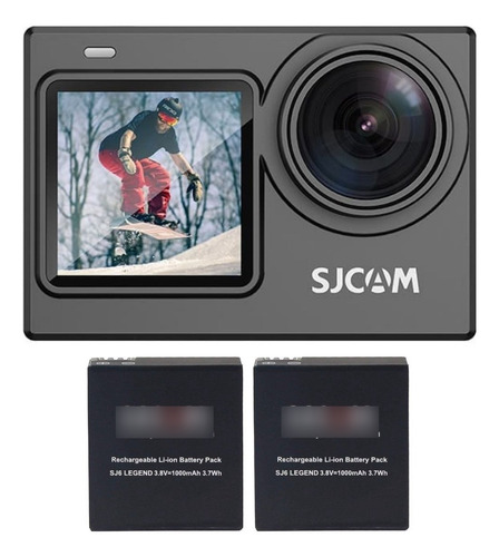 Kit Cámara Más 2 Baterías Sjcam Sj6 Pro 24mp 4k 60 Fps