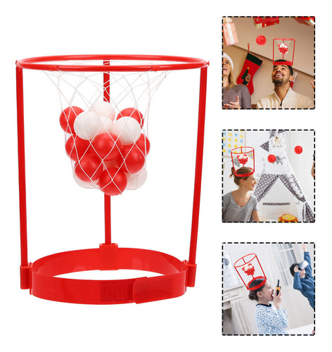 Juego Aros Pelotas Malabares Cabeza Diadema Basket Canasta