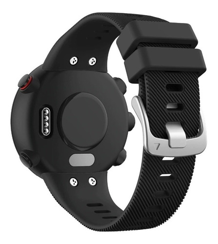 Pulseira Compatível Com Forerunner 45 45s Chave E Parafusos Cor Preto