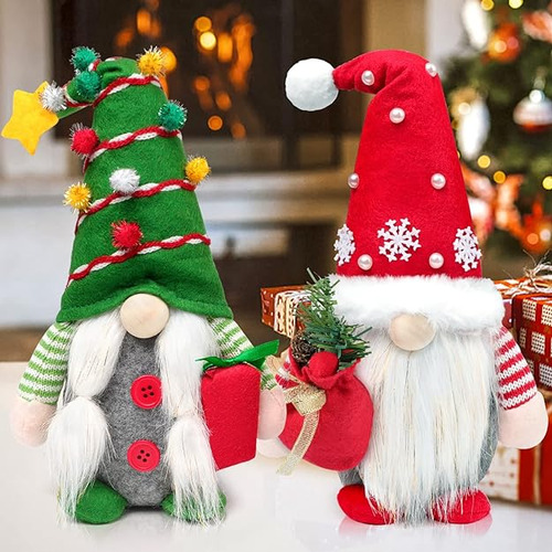 Decoraciones De Peluche De Gnomos De Navidad Accion De Graci