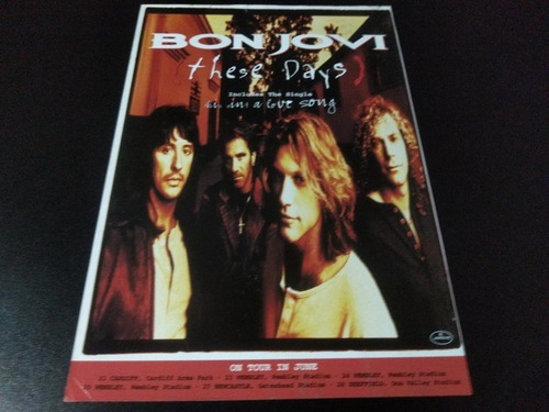 (bj040) Publicidad Bon Jovi These Days Uk * 1995