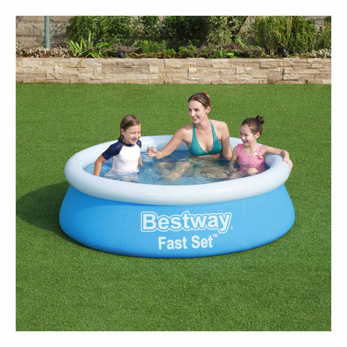 Pileta Bestway Fast Set 57392 - 1.83 mts - Redonda Auto portante Sin Caños