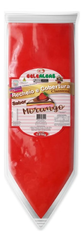 Recheio E Cobertura Morango 1kg Clássico Gelealgas
