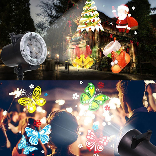 Luz De Projeção Led De Natal Hd De 16 Figuras