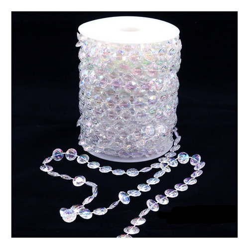 - Cuerda De Perlas De Cortina Con Forma De Cristal Acrílico