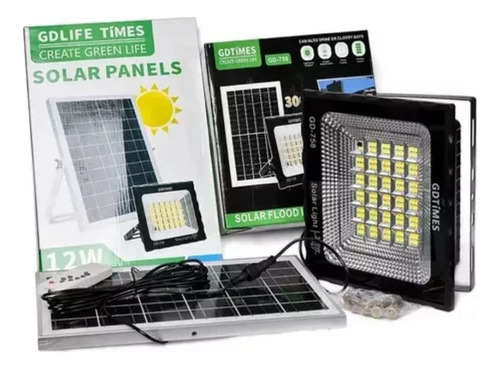 Kit Reflector Led Solar Exterior Panel 300w Lampara Control