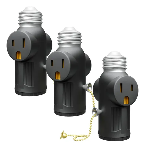 comprar Adaptador 3 Clavija Enchufe Cadena Traccion Luz Salida E26 2 comprar Adaptador 3 Clavija Enchufe Cadena Traccion Luz Salida E26 2