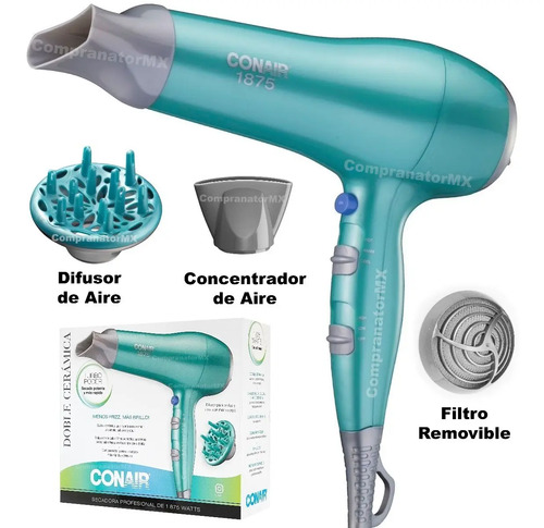 SECADORA DE CABELLO CONAIR 530WES CERAMICA TURMALINA DIFUSOR BLANCO | Linio  México - CO378HB14SH8YLMX