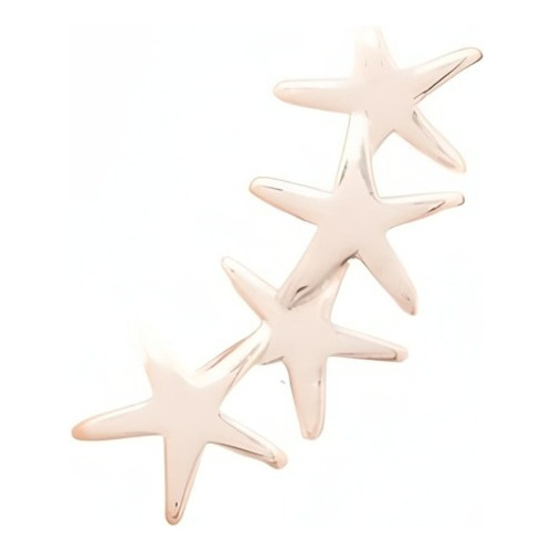 Aretes Estrella Baño De Oro Avemaria