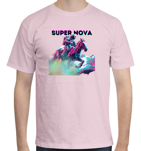 Playera Diseño Super Nova Style - Astronauta Caballo