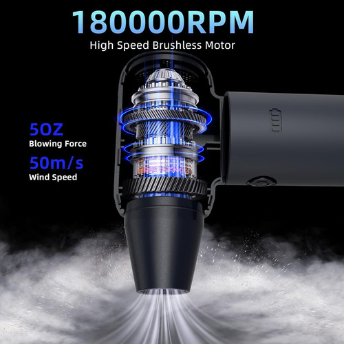 Secador A Chorro Duster De Aire Comprimido 180000 Rpm Y